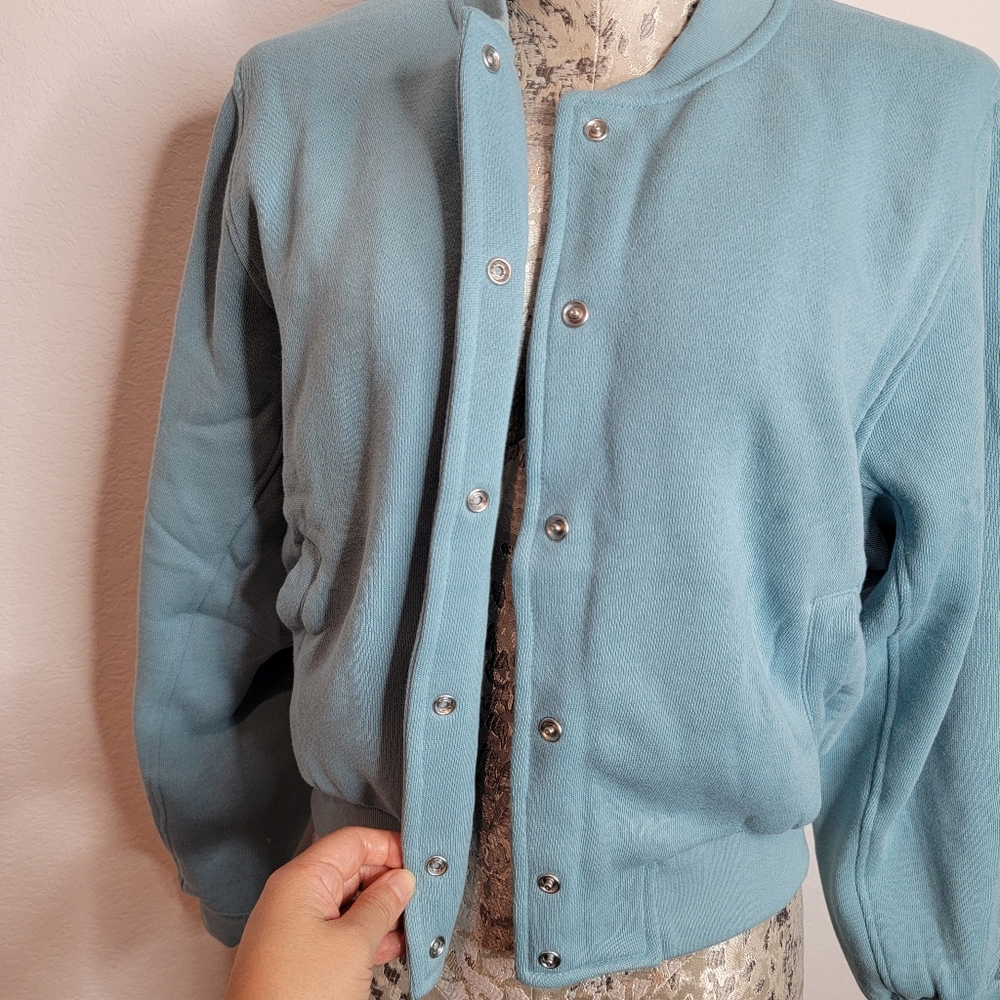 Victoria's Secret Cotton Fleece Bomber Jacket. - Picture 10 of 14
